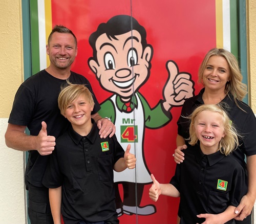 Four Square Houhora new owner Stefan Waijers and family