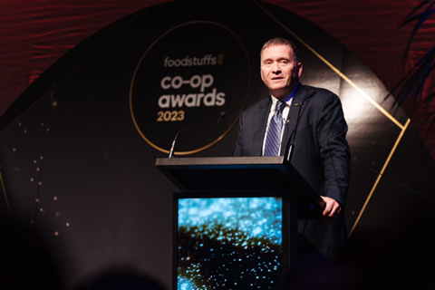 Chris Quin at 2023 Co-op Awards
