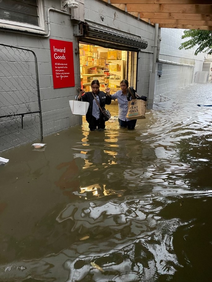 NW Mt Albert flooding staff