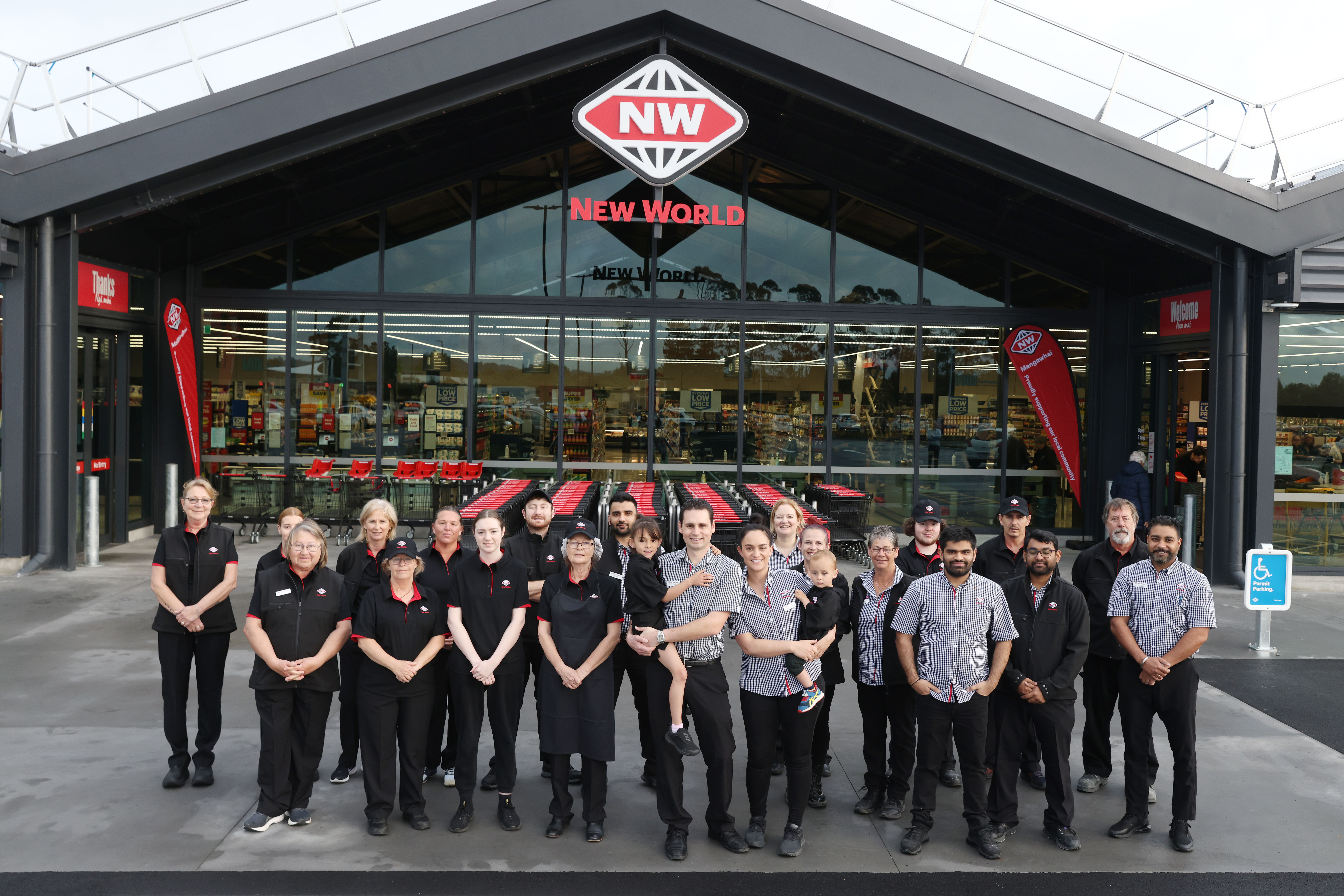 New World Mangawhai with the team